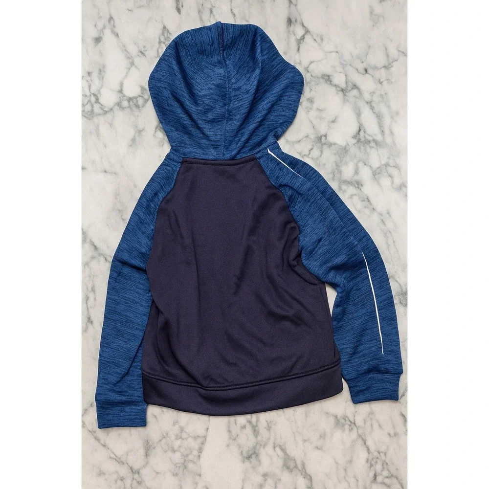 NWT Nike Boy Blue Dri-FIT Full‎ Zip Hooded Jacket 2T Toddler Activewear Preppy